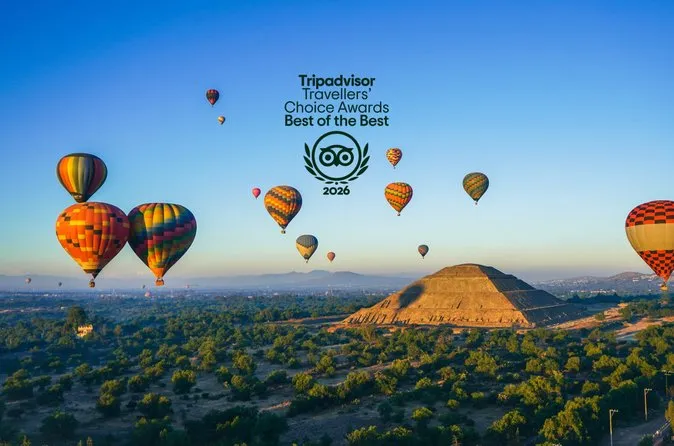 Award-Winning Small-Group Balloon Ride Over Teotihuacán (Max 15)