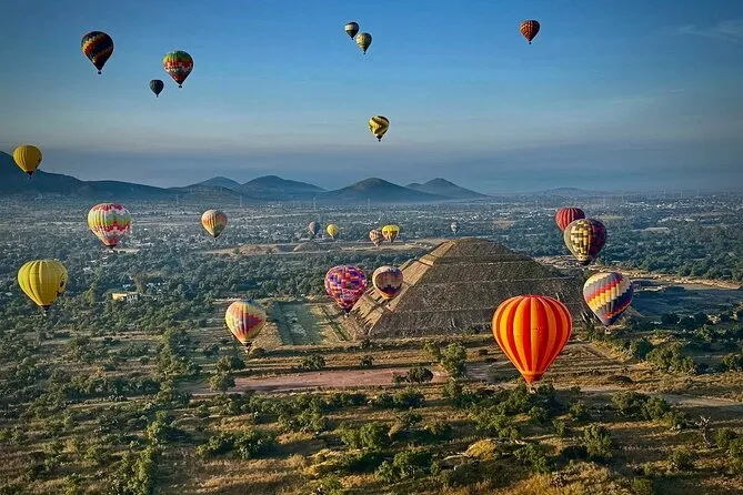 Balloon Flight Over the Pyramids with Drone Video & Cave Breakfast